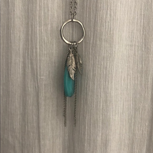 Turquoise long necklace - Picture 1 of 3